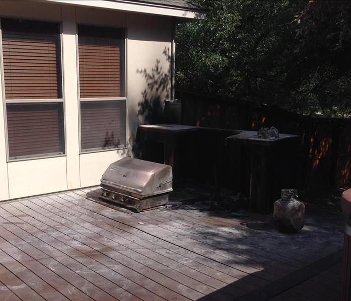 Outdoor Kitchen Fire in San Antonio, TX BEFORE